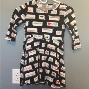 The children’s place emoji dress 7/8